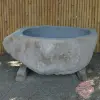 Product image 2 of the product “Riverstone basin, natural surface, polished inside. Dia approx 141-150cm Height 71-80cm ”